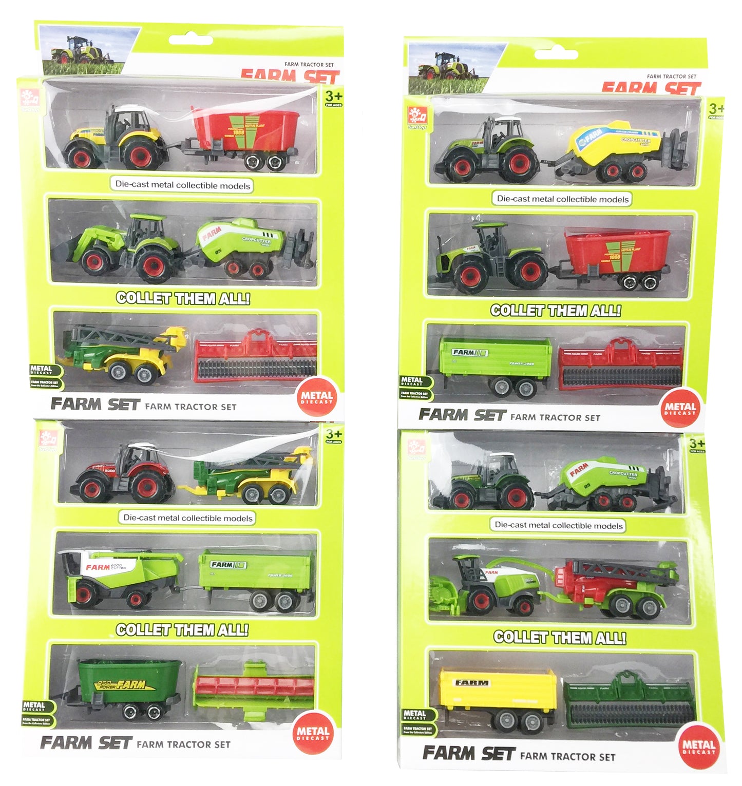 Tulmur Die-cast Farm Tractor Assorted pack