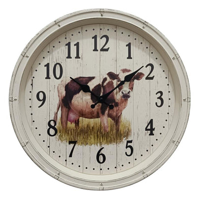Malmar 40cm Cow in Paddock Clock