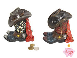Malmar 16cm Cowboy Boot Money Box