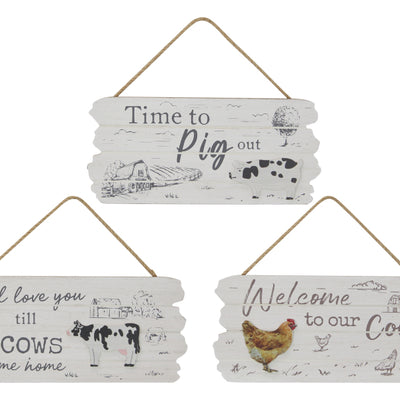 Malmar 23cm Farm Hanging Plaque Assorted
