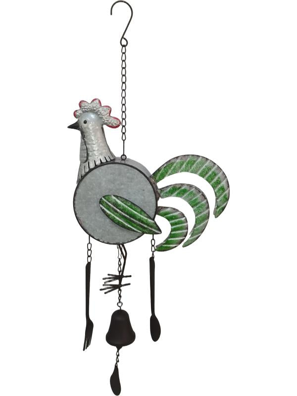 Malmar 72cm Rustic Rooster Metal Wind Chime