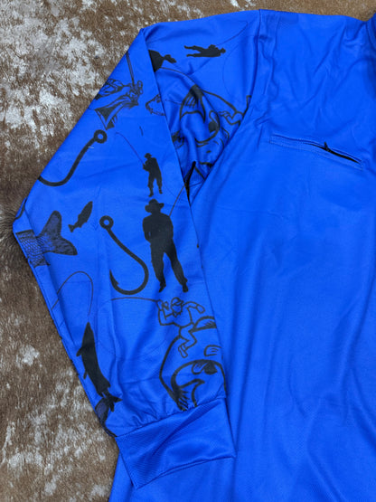 Backroads Fishing Shirt - Fishing/Beer