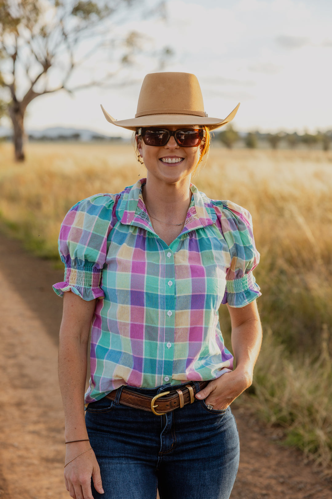 Black Colt Clothing - Short Sleeve Pastel Check