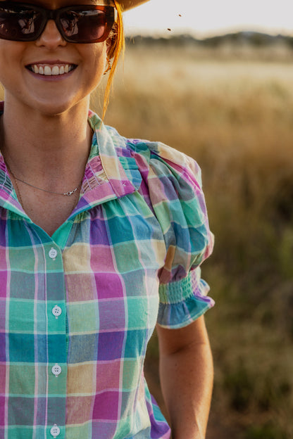 Black Colt Clothing - Short Sleeve Pastel Check