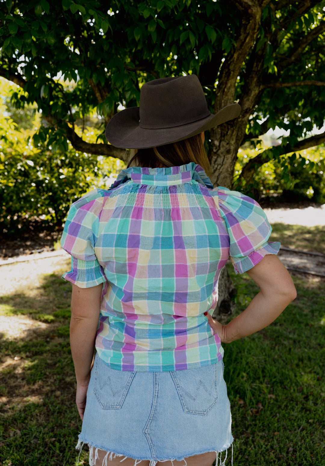 Black Colt Clothing - Short Sleeve Pastel Check