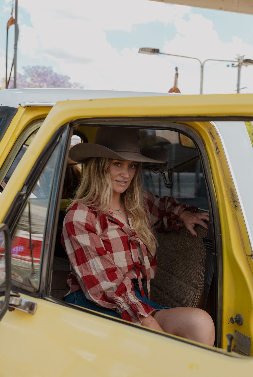 Black Colt Clothing - Gabby Long Sleeve - Red Gingham