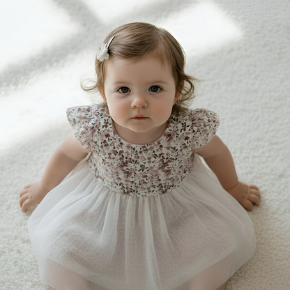 Love Henry Baby Girls Lottie Dress - Pink Petite Floral