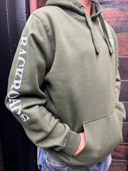 Backroads Hoodies Unisex Army Green