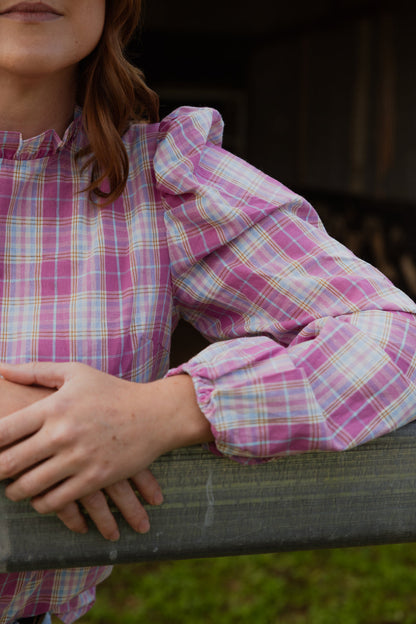 Black Colt Clothing - Brooke Pink Check