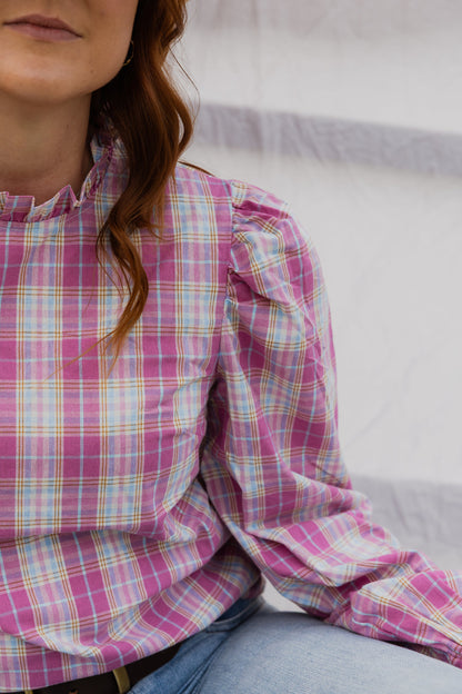 Black Colt Clothing - Brooke Pink Check