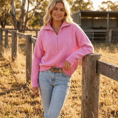 Black Colt Clothing - Pink Knit Jumper