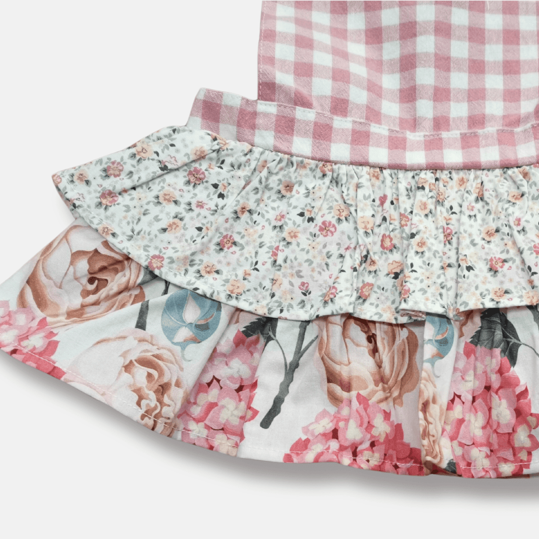 Love Henry Baby Girl's Frilly Playsuit - Pretty Blossom