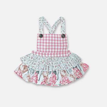 Love Henry Baby Girl's Frilly Playsuit - Pretty Blossom