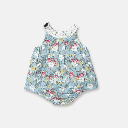 Love Henry Baby Girls Sofia Playsuit - Blue Blossom