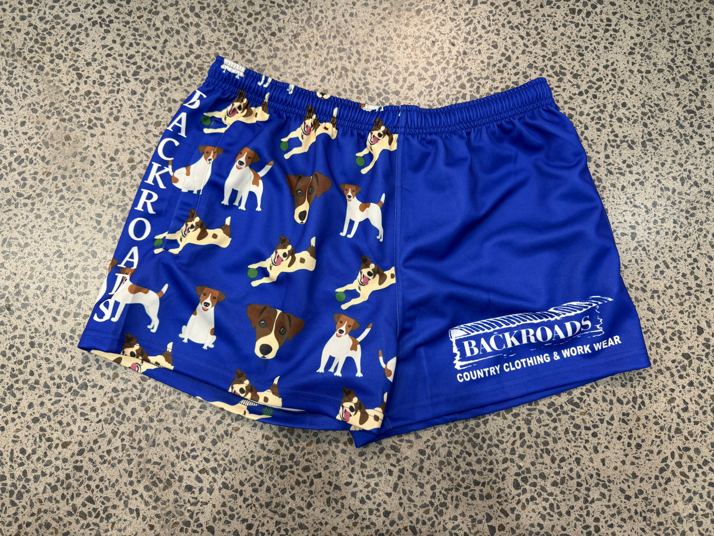Backroads Footy Shorts - Jack Russell