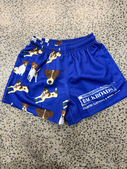 Backroads Kids Footy Shorts - Jack Russells