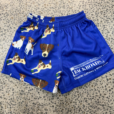 Backroads Kids Footy Shorts - Jack Russells