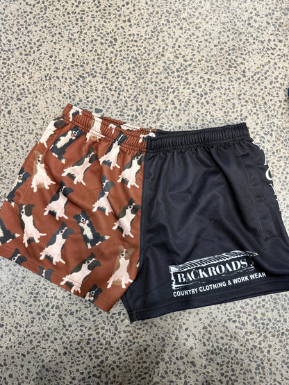 Backroads Footy Shorts  - Border Collies