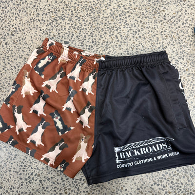 Backroads Kids Footy Shorts - Border Collies