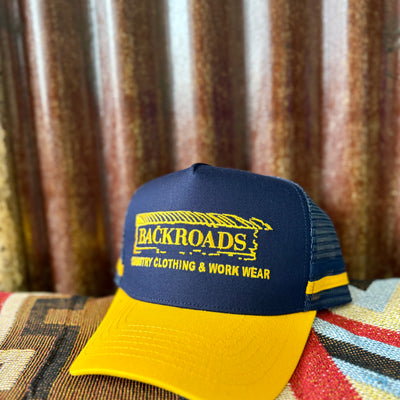 Backroads Cap - Navy & Yellow