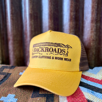 Backroads Cap - Yellow & Brown