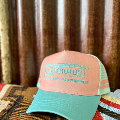Backroads Cap -  Pink & Teal