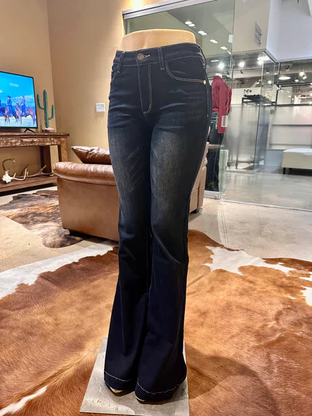 CC Western Womens Carissa Classic Trouser - Dark Wash