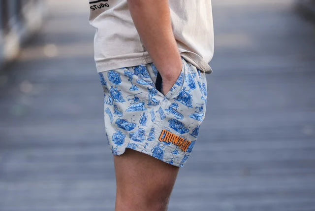Crowbar Pauly - Mens Australian Cotton - Happy Days Beige | True Blue short