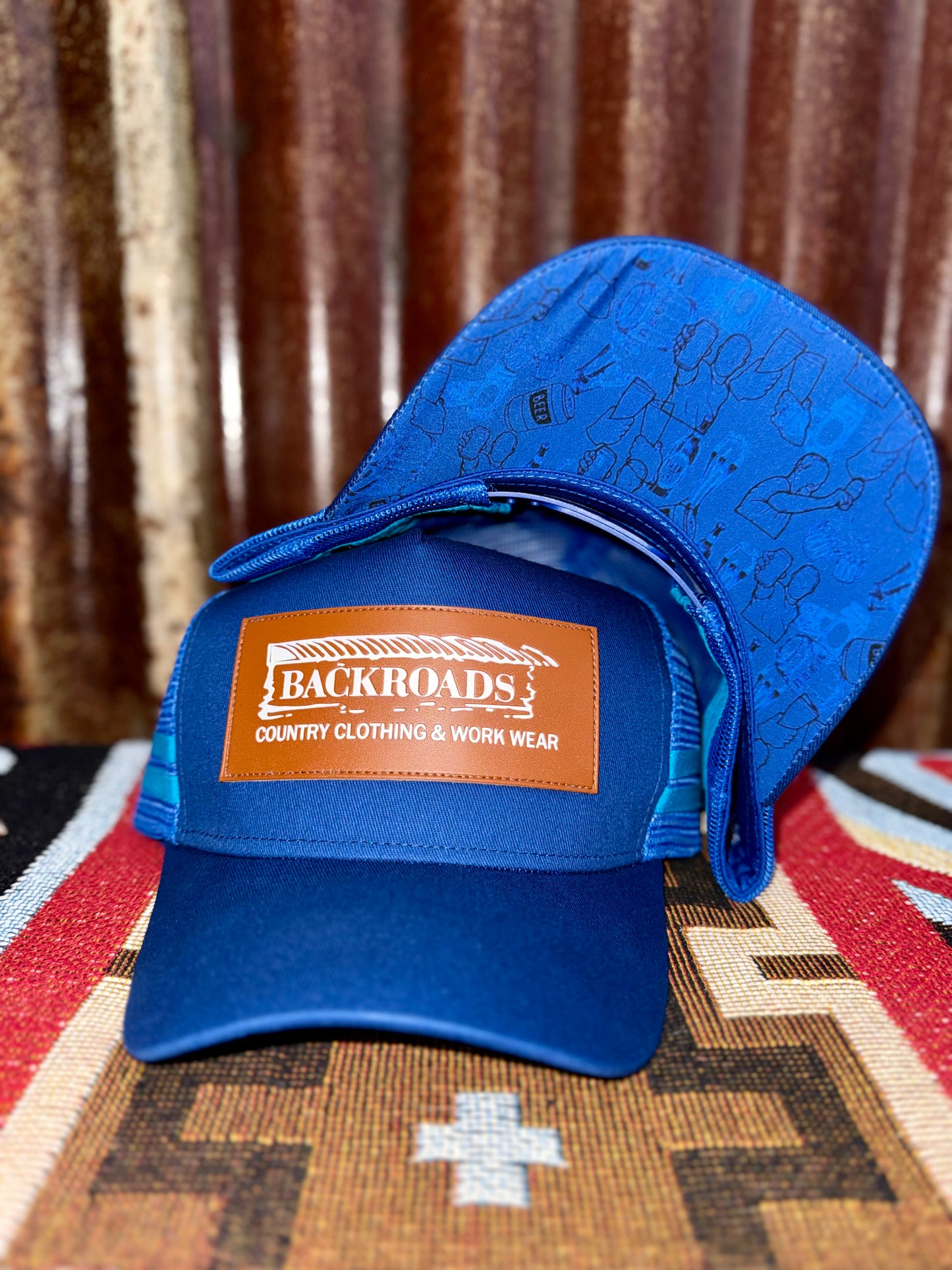 Backroads Cap -  Blue Beer