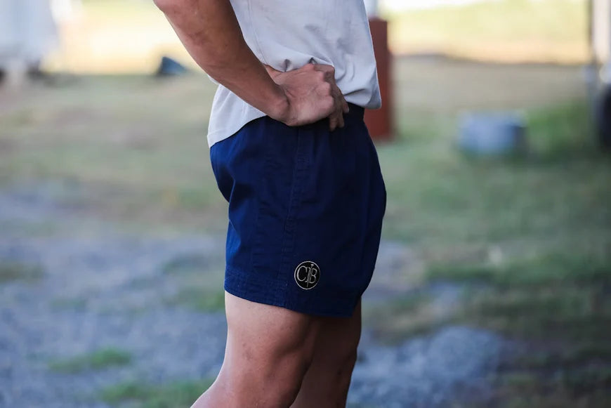 Crowbar Andy Shorts (Mens) Drill Short (French-Navy | Dual Cab Cruiser Country)