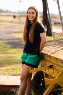 Mary G Old School Kelly Green - French Navy Panel short