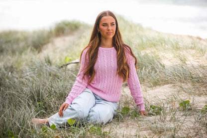 Mary G Cable Knit Sweater
