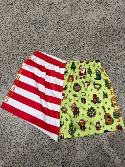 Backroads Kids Footy Shorts - Christmas