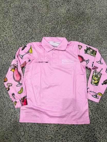 Backroads Fishing Shirt -  Pink Cocktails