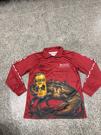 Backroads Fishing Shirt -  Crabbing Backroads Beer