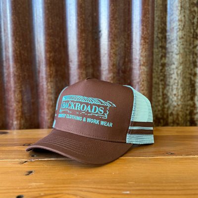 Backroads Cap - Chocolate Brown Baby Blue