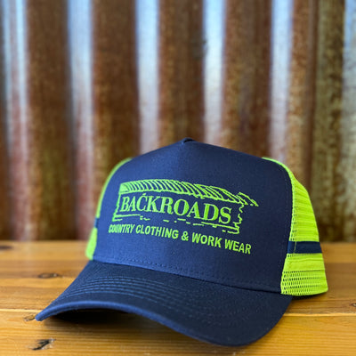 Backroads Cap - Navy Lime