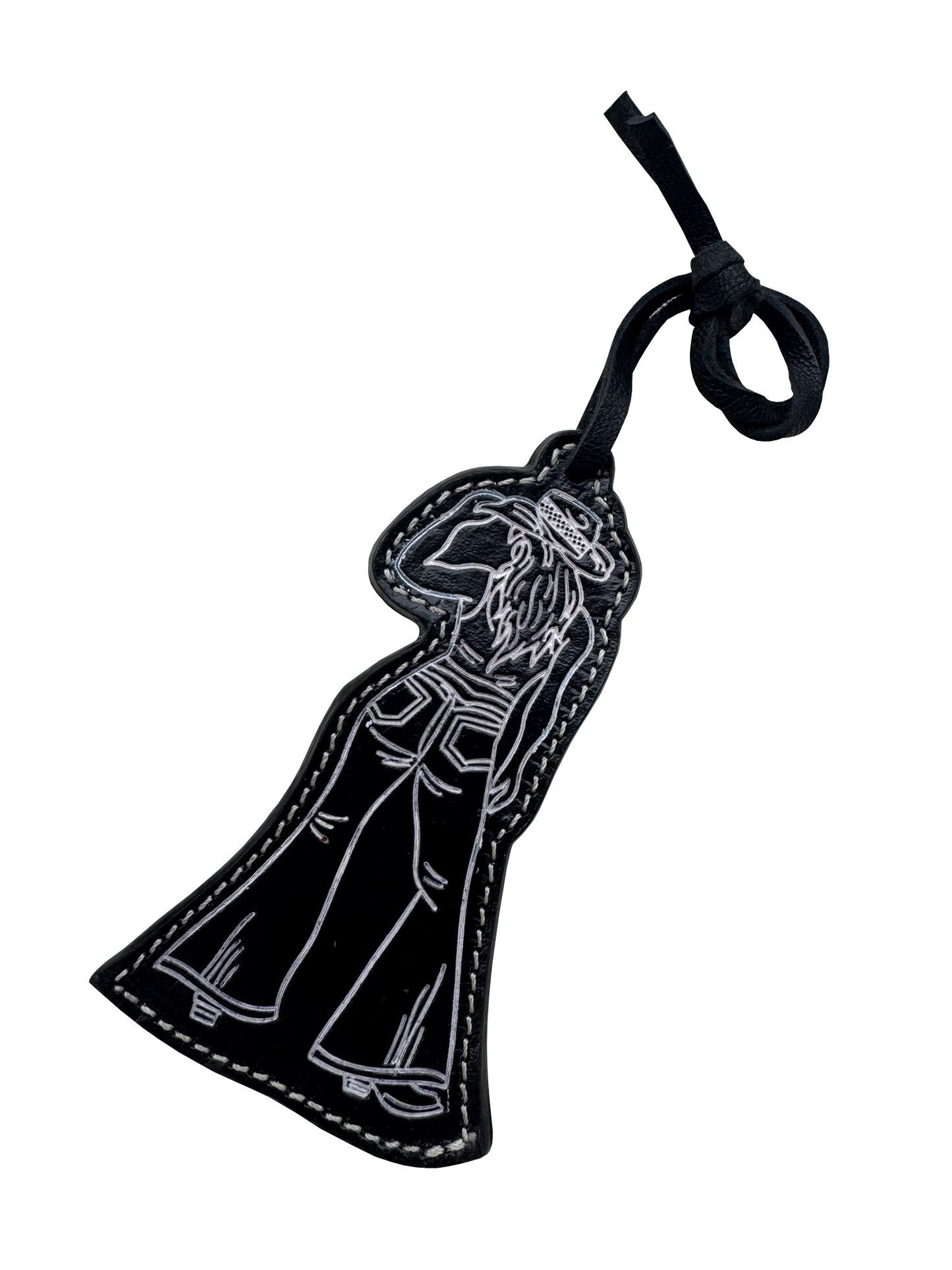 The Design Edge BC Cowgirl – Tooled Leather Bag Charm