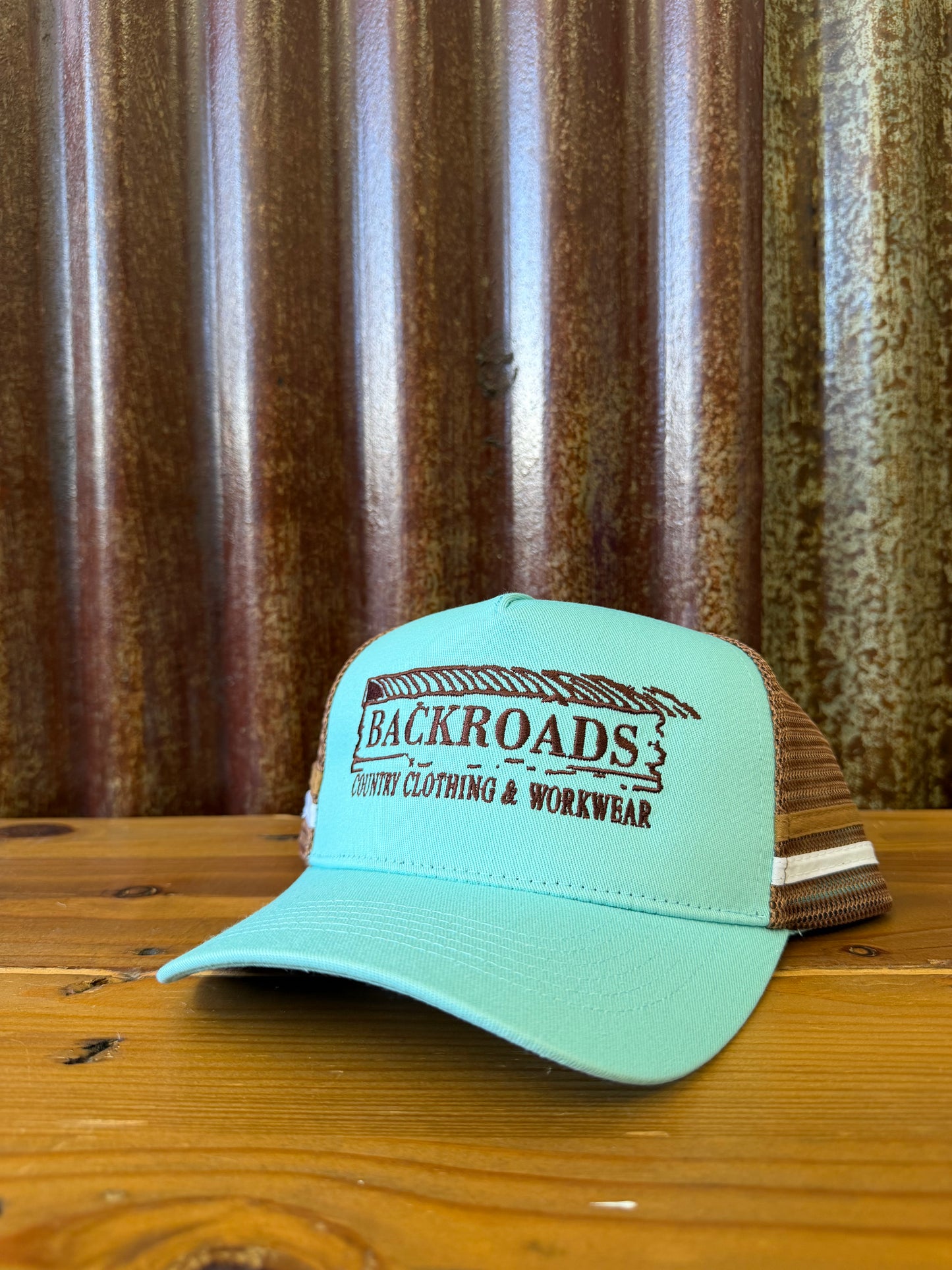 Backroads PONYTAIL Cap - Brown Blue