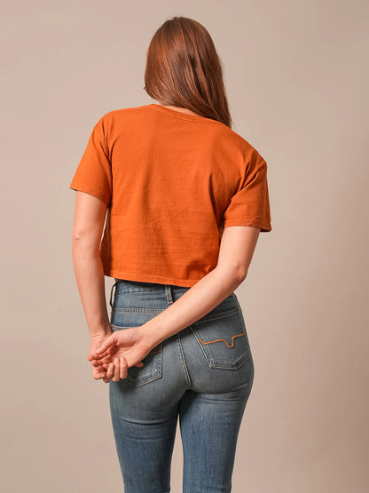 Kimes Ranch Women's Kimes Of My Life  Cropped Tee - Rust