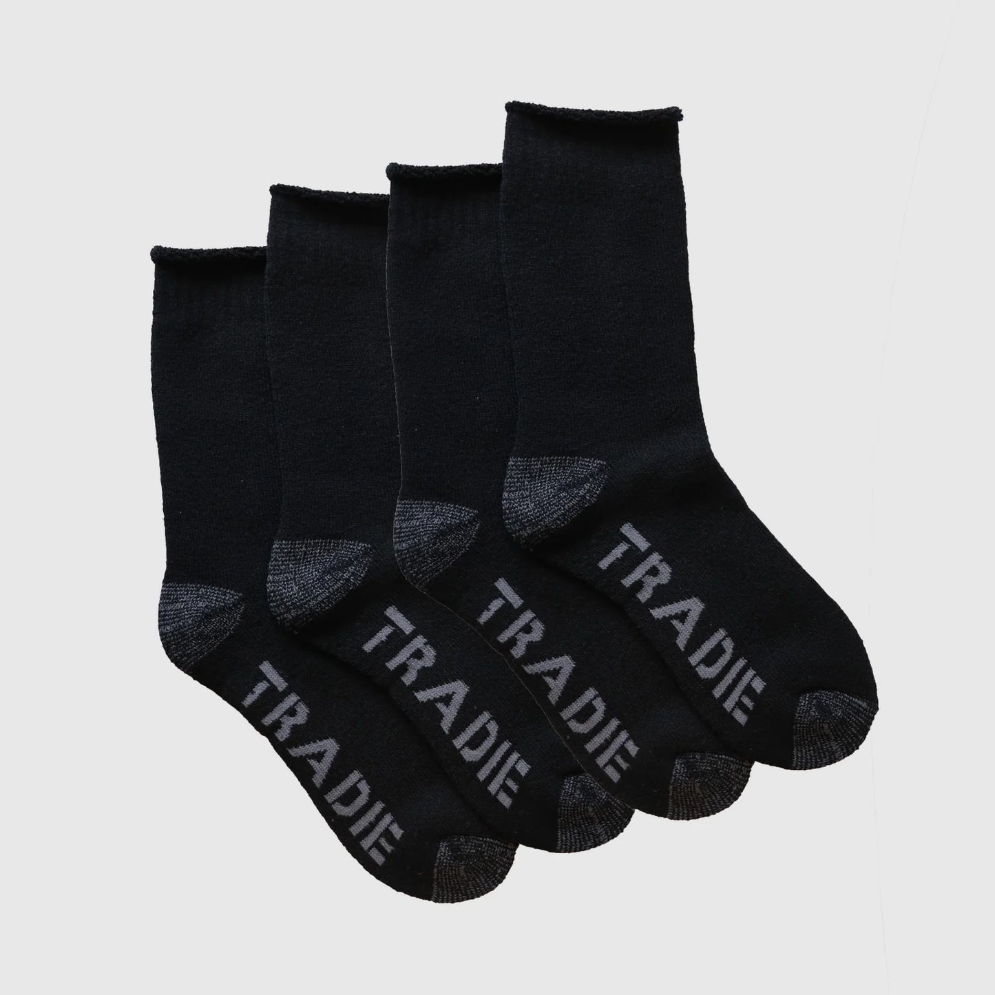 Tradie Men's Wool Crew Work Sock 2 Pack