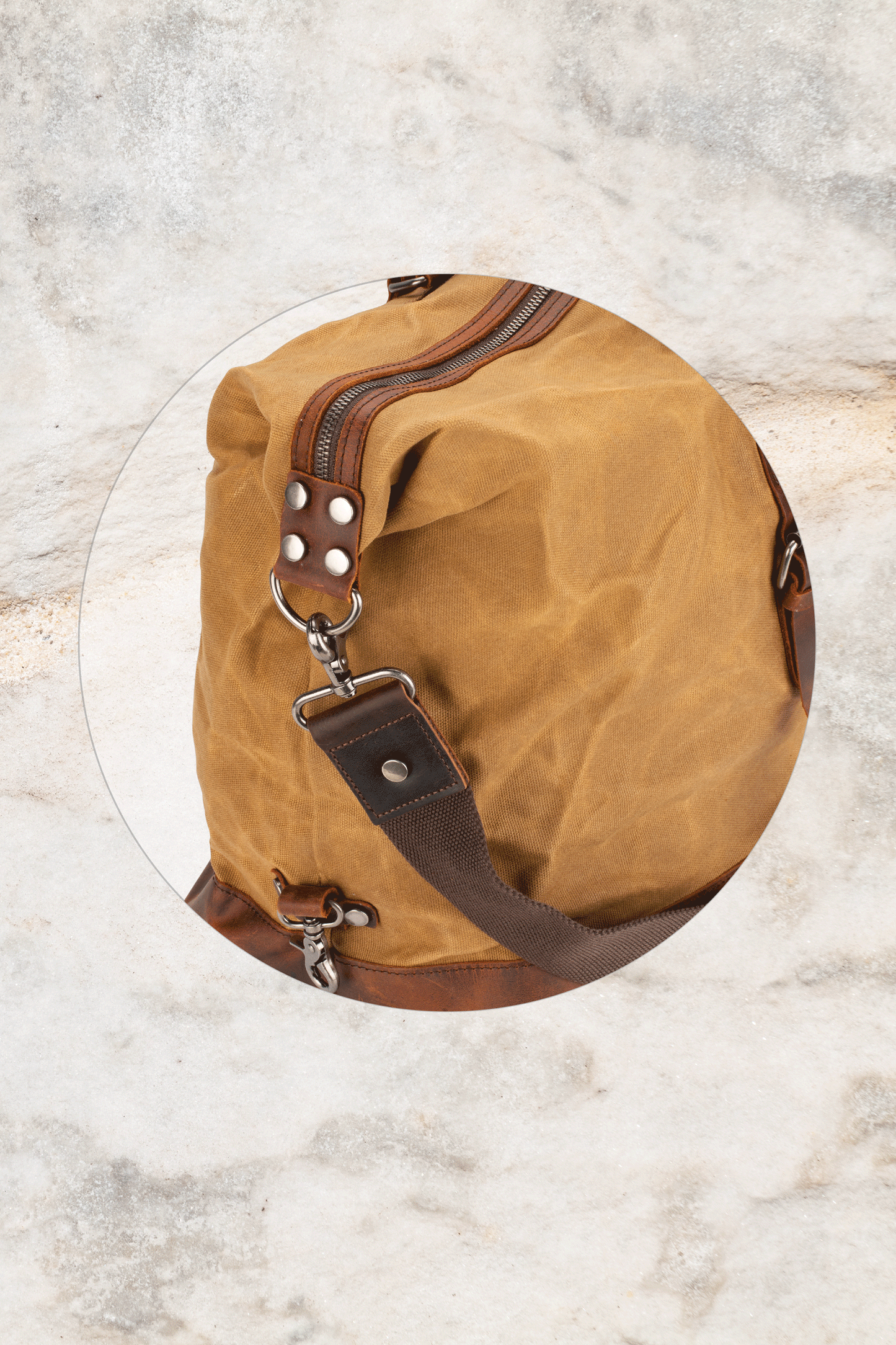 Burke & Wills Macquarie Duffle Bag - Camel