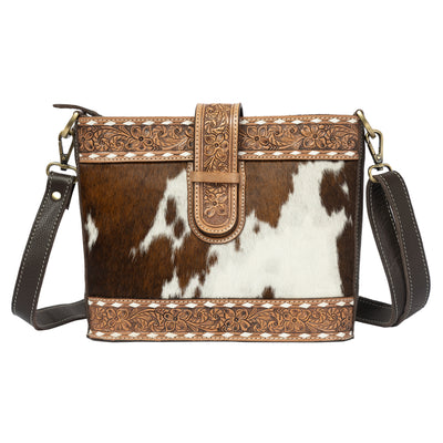 The Design Edge Cowhide Tooled Loop Closure Bag – AB94 – Maracay