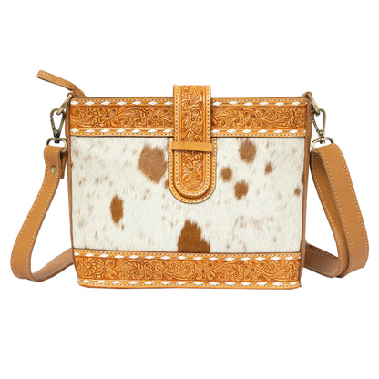 The Design Edge Cowhide Tooled Loop Closure Bag – AB94 – Maracay