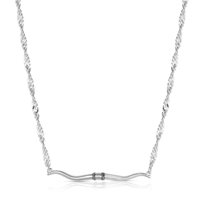 Montana Necklace - Western Silhouette Longhorn Bar