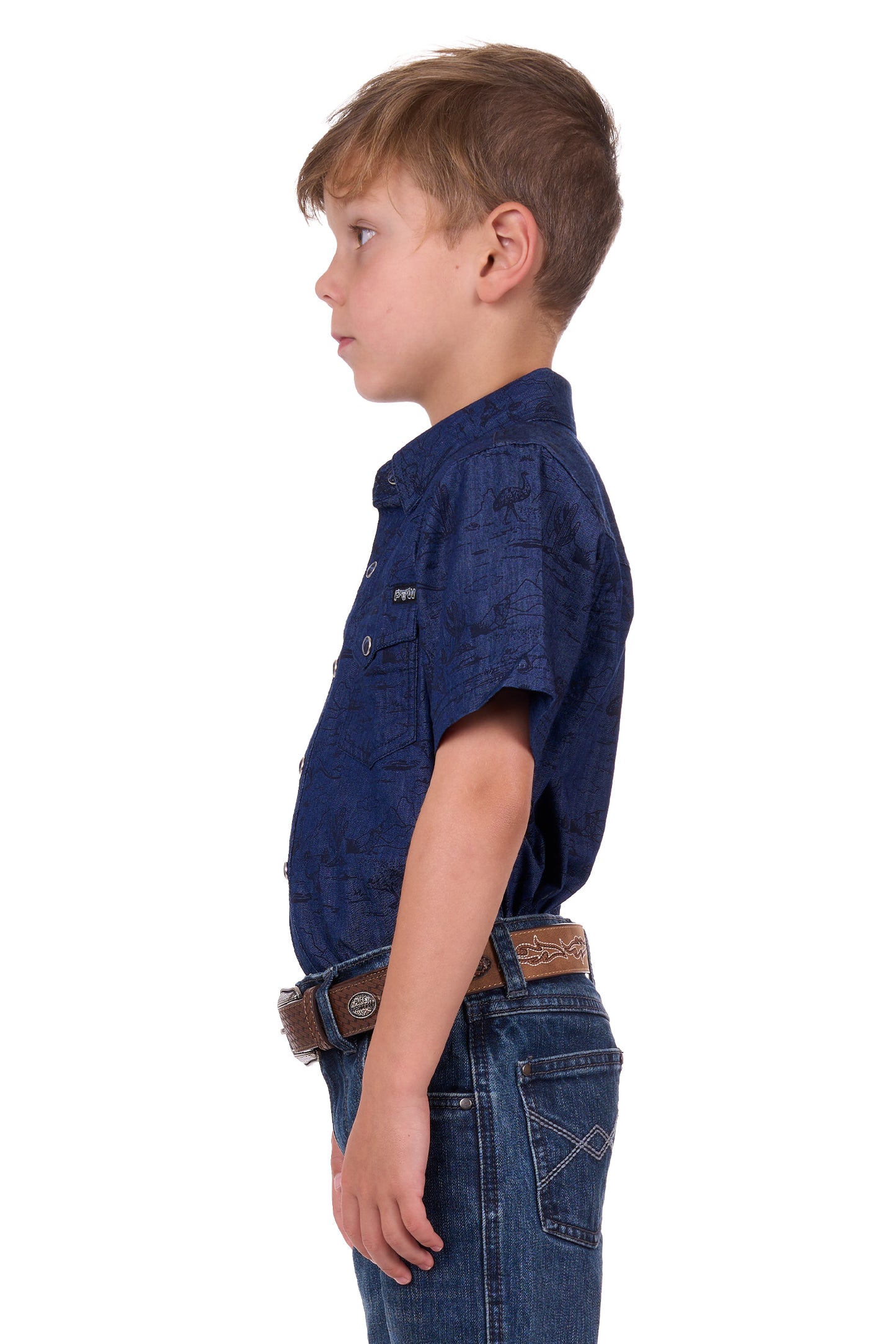 Pure Western Boys Drew Short Sleeve Shirt