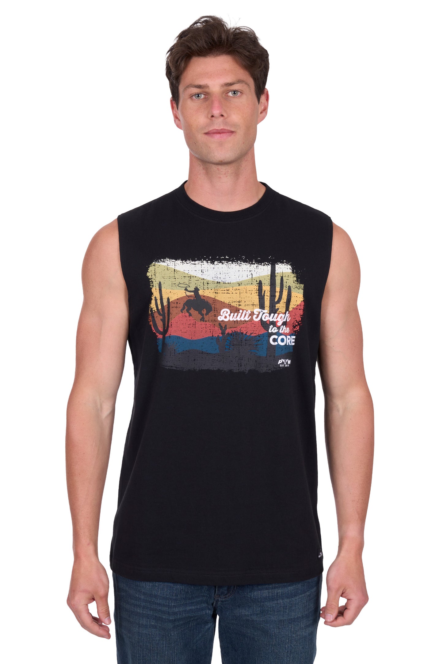 Pure Western Men’s Terry Muscle Tank