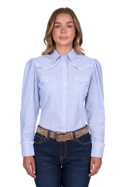 Pure Western Women’s Lexi Stripe Western Long Sleeve Shirt