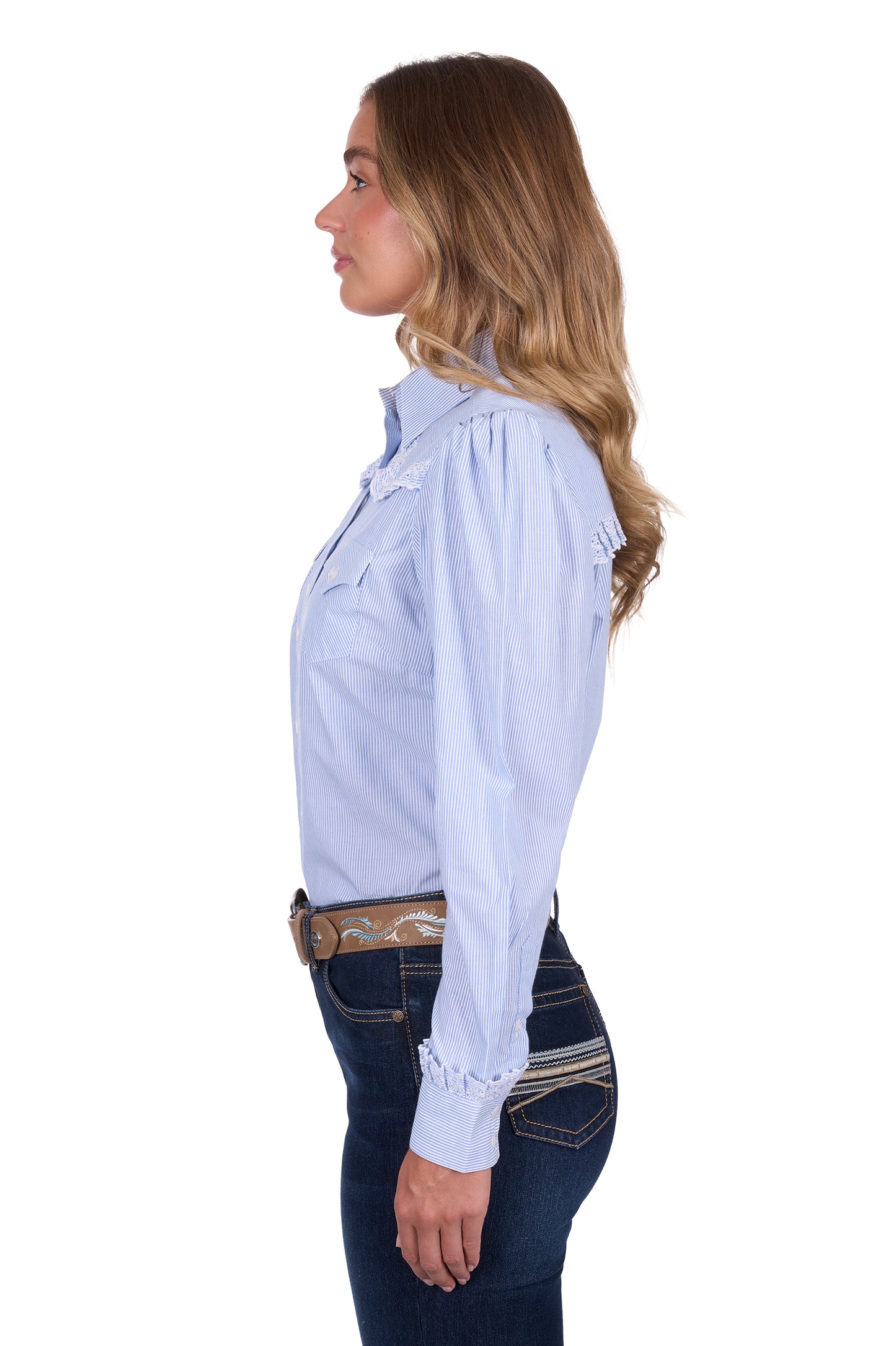Pure Western Women’s Lexi Stripe Western Long Sleeve Shirt