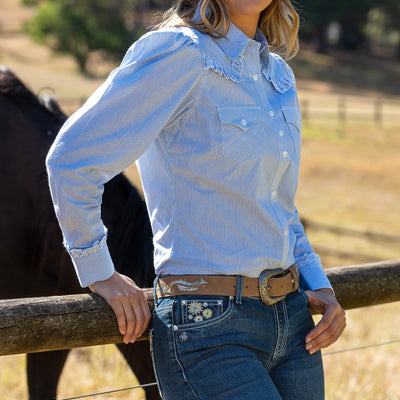 Pure Western Women’s Lexi Stripe Western Long Sleeve Shirt